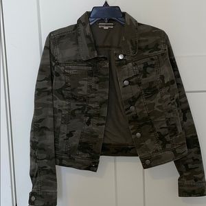 LOFT size  S camo jean jacket